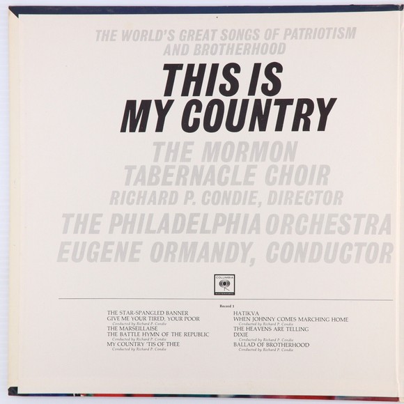 This Is My Country, Mormon Tabernacle Choir/Philadelphia Orchestra 2x LP Record - Picture 3 of 16